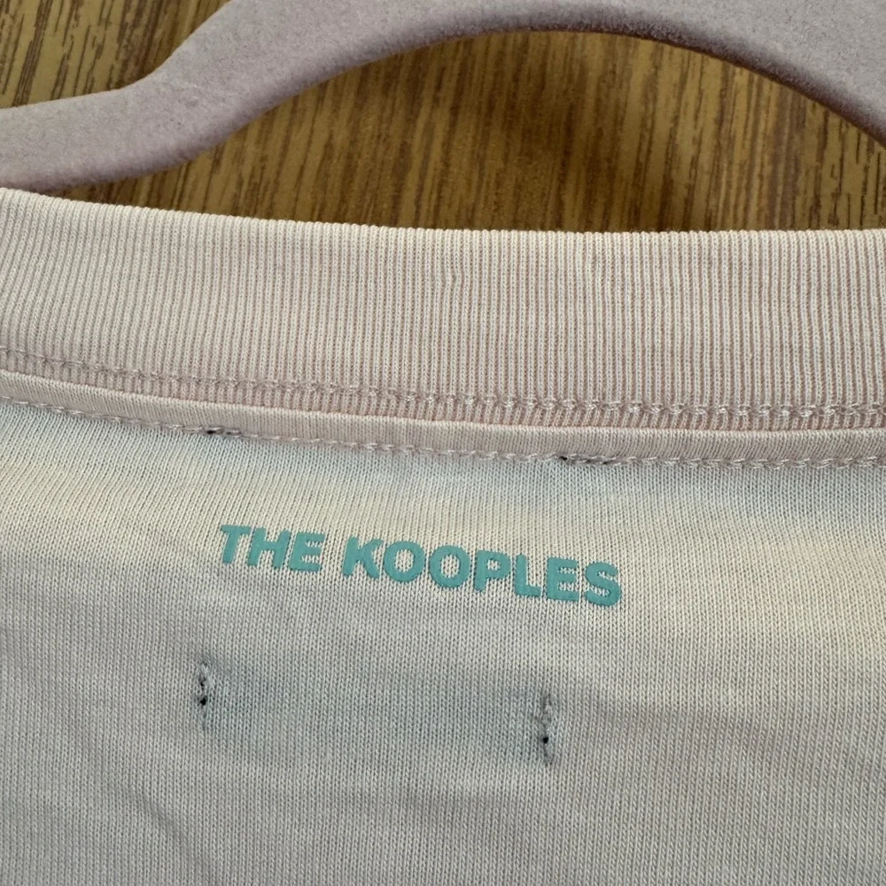 NWT The Kooples Pink Crop Top with Embroidered Skull and Flowers